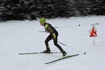 Tři náročné orientační závody na lyžích během jednoho víkendu absolvoval Jonáš Černý.