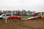 Dopravní nehoda dvou osobních aut, ke které došlo v pátek 6. března na sjezdu ze silnice R6 za Odravou