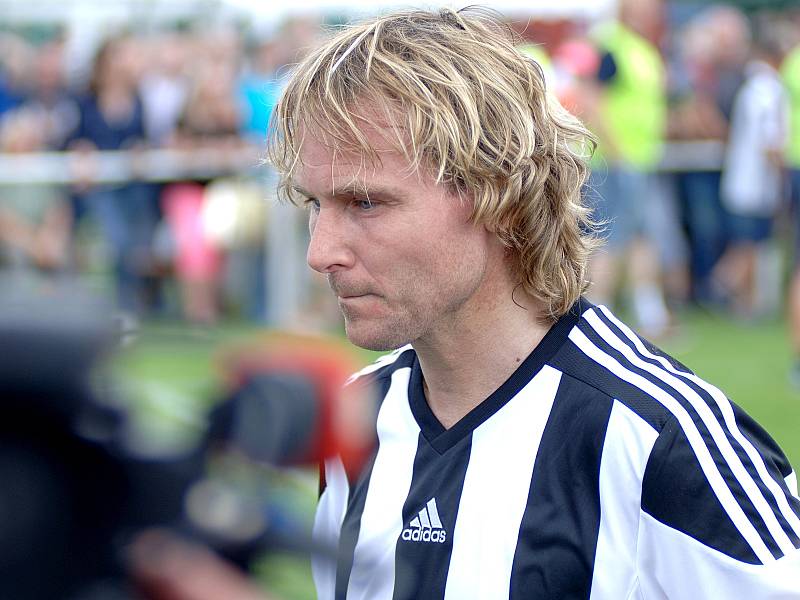 Pavel Nedvěd odehrál mistrovské utkání I.B třídy ve Skalné.