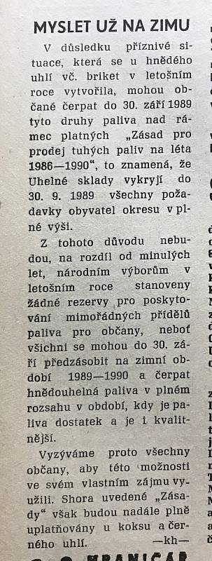 Chebský Hraničář ze 16. května 1989