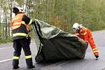 Na složky záchranného systému z obou stran hranice čekal nelehký úkol. Autobus v příkopě byl plný naříkajících lidí, osobní auto se čtyřmi cestujícími na střeše a z automobilové cisterny unikala kyselina. 