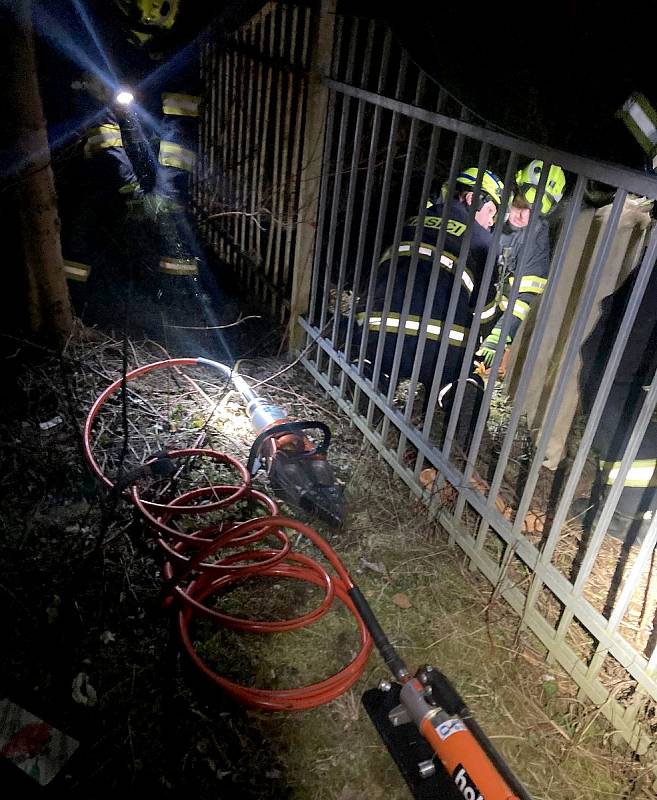 Hasiči vysvobodili malého srnce u Lesního pramene, zasahovali také u nehod