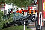 U Františkových Lázní se srazily dva automobily. Jednoho z řidičů musel vrtulník transportovat do plzeňské nemocnice. 