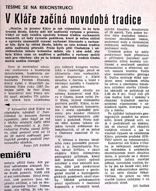 Chebský Hraničář z 11. července 1989.