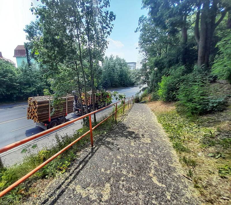 Další starou, dosluhující lávku se chystá vyměnit Cheb, tentokrát přes Ašskou ulici na výjezdu z Chebu na Františkovy Lázně.