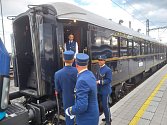 Legendární vozy Orient Expressu byly k vidění na chebském nádraží.