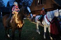 Martinská slavnost přilákala děti i dospělé, přijel i Martin na koni Foto: Milada Michalcová