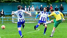 Osm branek nastříleli na stadionu na Růžovém Vrchu hráči v dresu Františkových Lázní, kteří dosáhli na výhru 8:3.