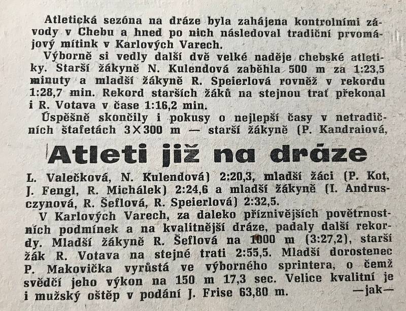 Chebský Hraničář ze 16. května 1989