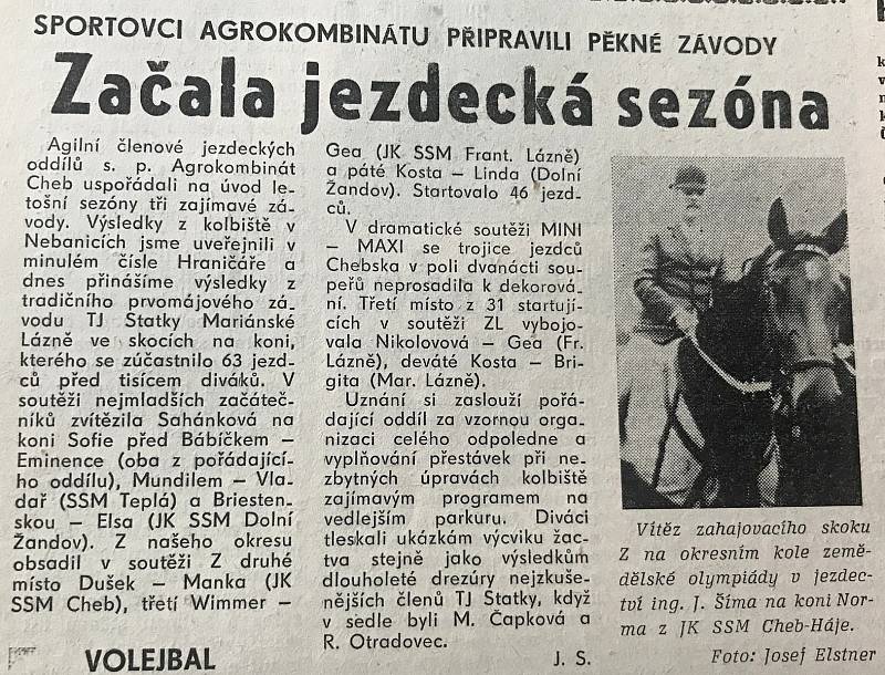 Chebský Hraničář ze 16. května 1989