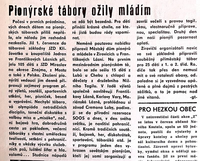 Chebský Hraničář z 11. července 1989.