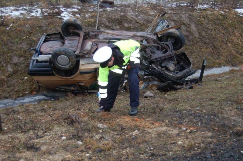 Tragická dopravní nehoda u Brodu nad Tichou, ke které došlo v pátek 27. února