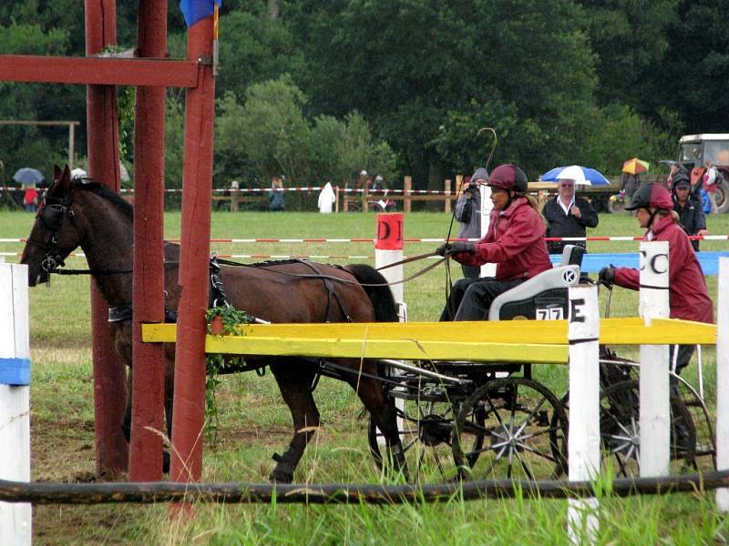 Závody spřežení v Nebanicích na Chebsku