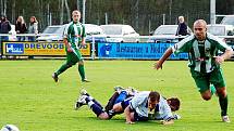 V KRAJSKÉM PŘEBORU mužů v kopané  prohrály doma Františkovy Lázně s  Citicemi. (Fr.  Lázně - Citice 1:2). 