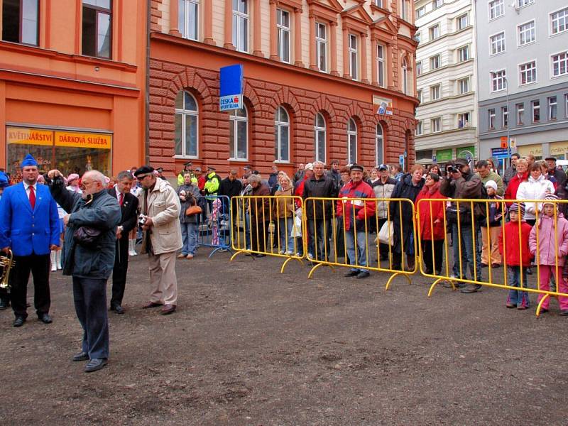 Slavnostní zahájení rekonstrukce pěší zóny v Chebu