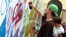 Galerie výtvarného umění v Chebu uspořádala velkou graffity akci.