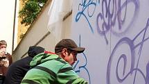 Galerie výtvarného umění v Chebu uspořádala velkou graffity akci.