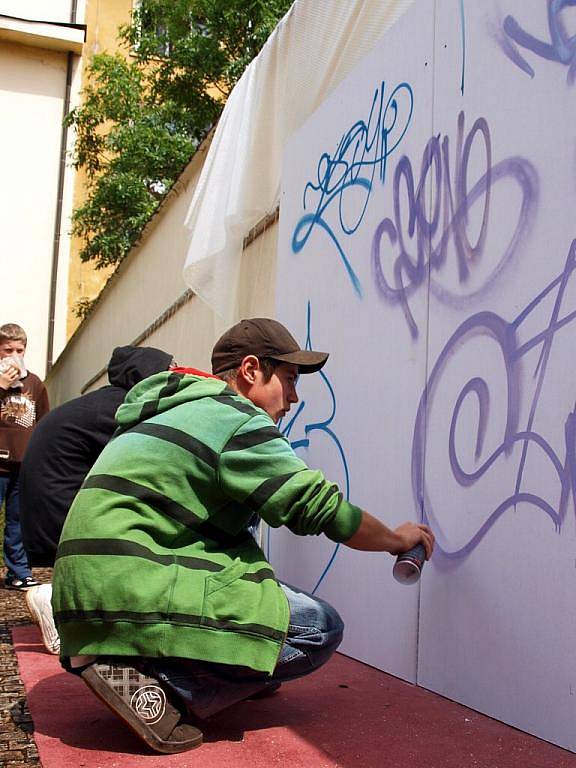 Galerie výtvarného umění v Chebu uspořádala velkou graffity akci.