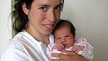 JANA CETKOVSKÁ z Františkových Lázní se narodila v chebské porodnici 14. června ve 23.35 hodin. Měřila 51 centimetrů a vážila 3,55 kilogramu