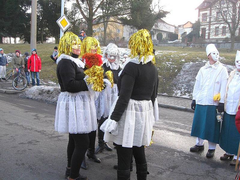 Davy lidí dorazily na plesenský masopustní průvod.