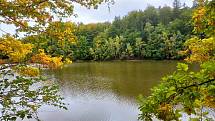 Území kolem přehrady Skalka nese název Goethův naučný lesopark.