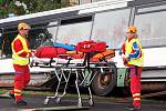 Na složky záchranného systému z obou stran hranice čekal nelehký úkol. Autobus v příkopě byl plný naříkajících lidí, osobní auto se čtyřmi cestujícími na střeše a z automobilové cisterny unikala kyselina. 