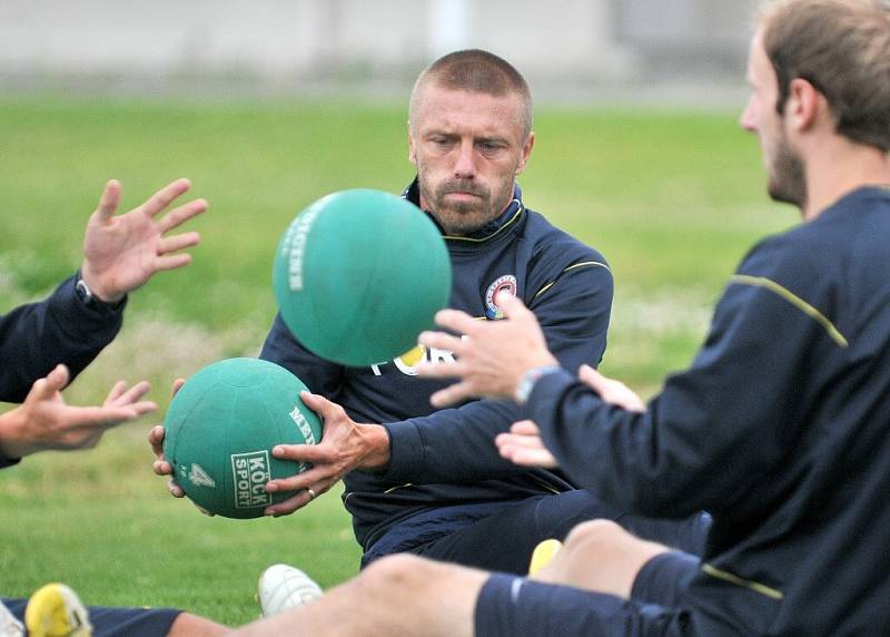 Ve Františkových Lázních se připravují fotbalisté Sparty Praha. 