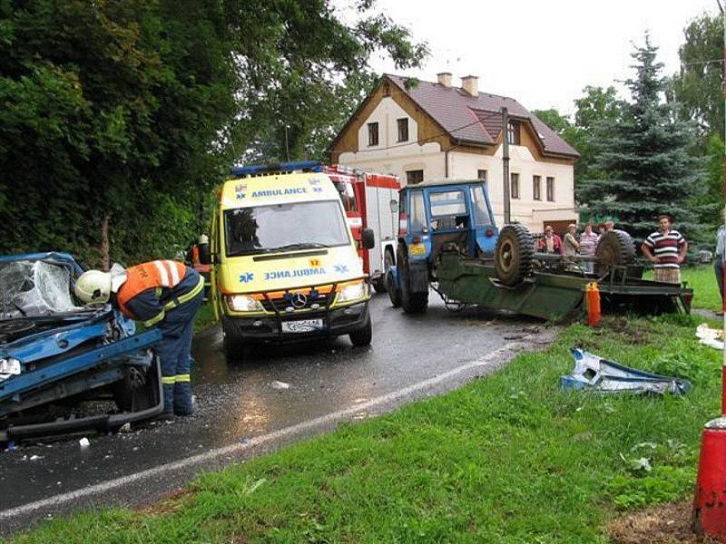 Vážná dopravní nehoda ve Štědré na Toužimsku