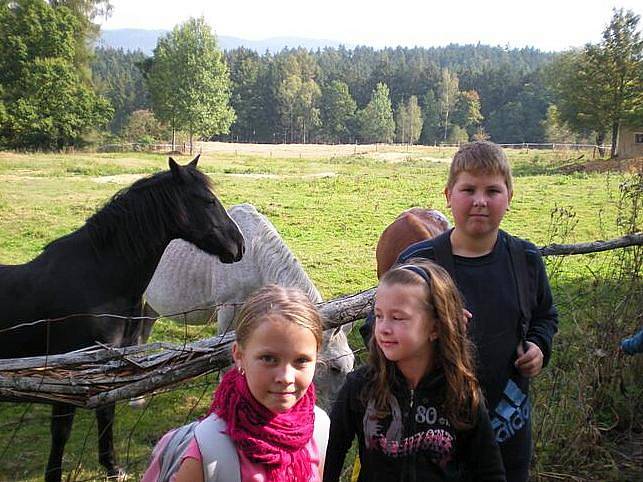 VÝLET. Pouze tři děti si udělaly s DDM Sova Cheb výlet do Salajny a Milíkova. Nelitovaly. 