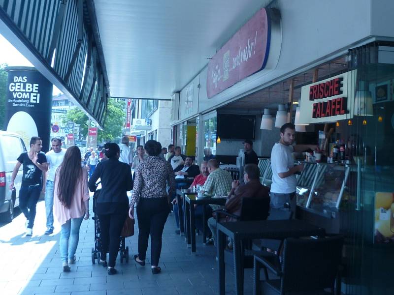 Sonnenstraße poblíž Karlsplatz.  