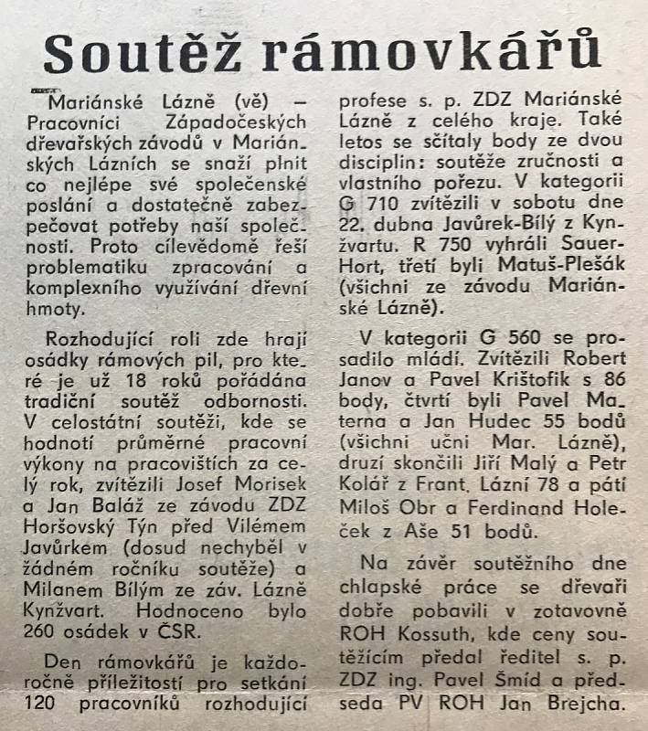 Chebský Hraničář ze 16. května 1989