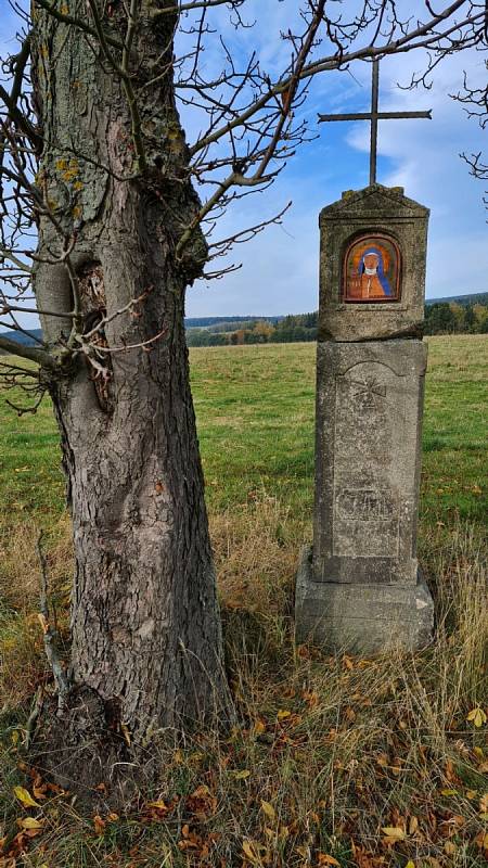 Goethova skalka v říjnu.