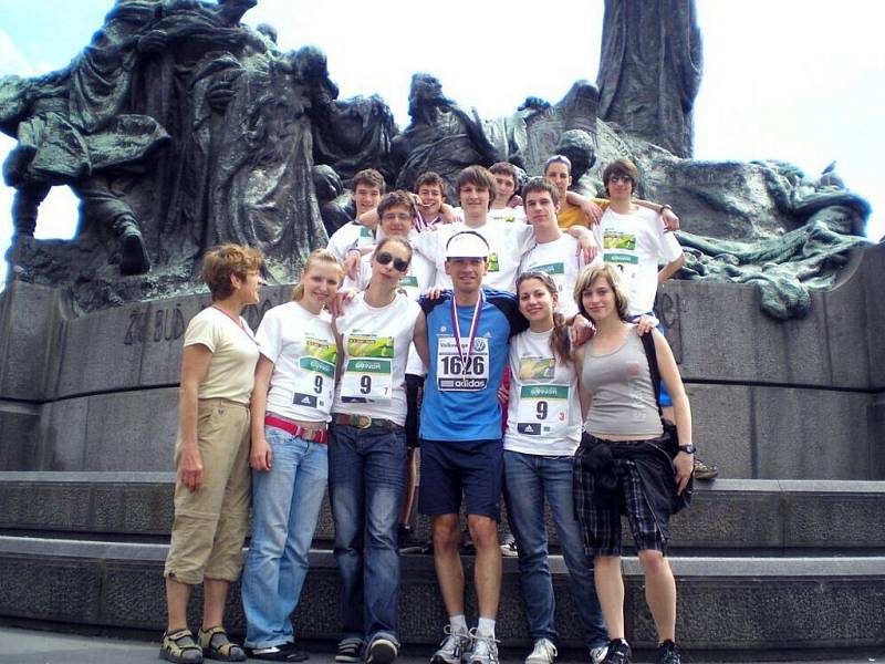 Studenti chebského gymnázia se zúčastnili pražského maratonu