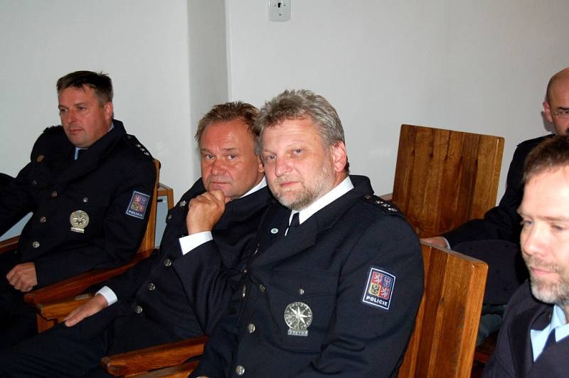 Oceňování nejlepších policistů z Chebska na hradě Seeberg