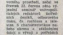 Chebský Hraničář z 27. června 1989.