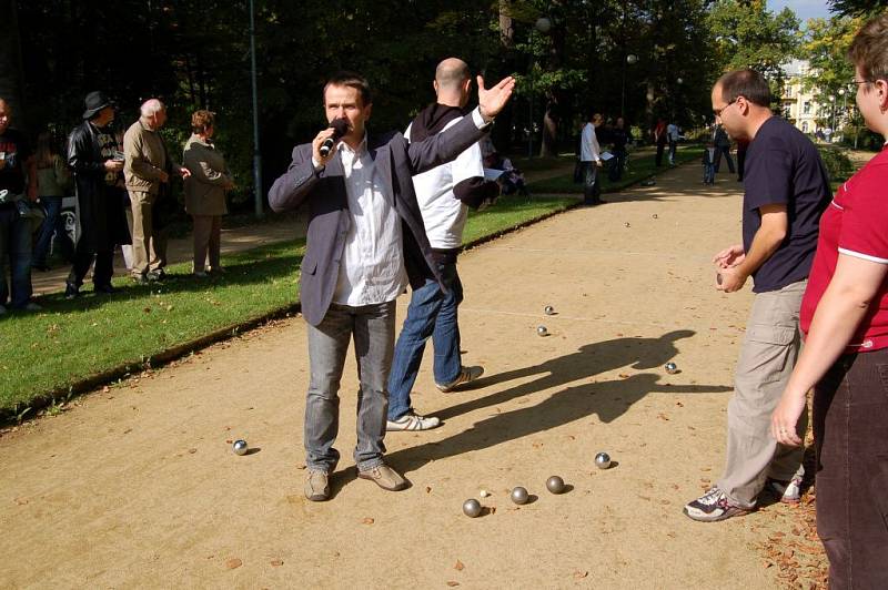 Veřejná soutěž v petanque ve Františkových Lázních