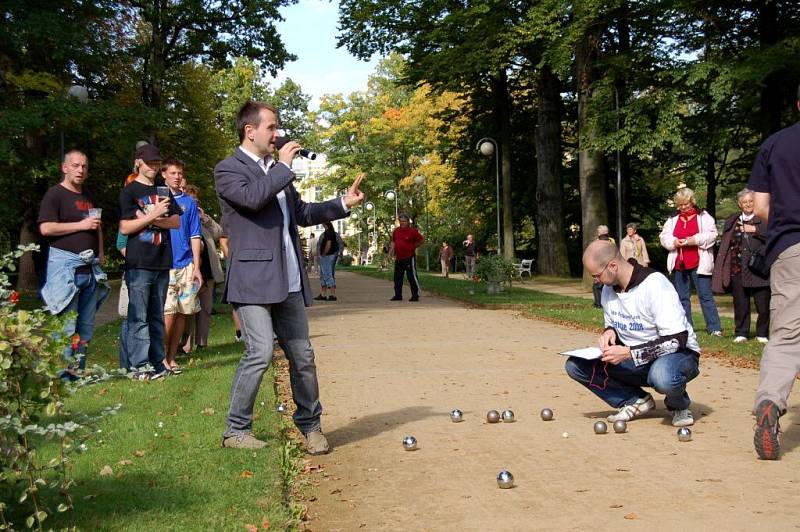 Veřejná soutěž v petanque ve Františkových Lázních