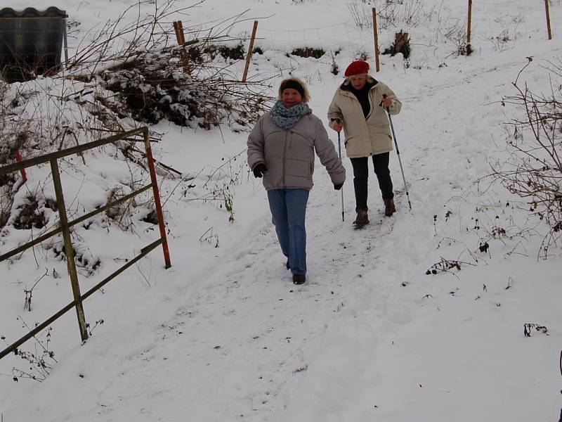 NADŠENCI z Občanského sdružení při Základní škole Františkovy Lázně pořádali už třetí ročník ´Silvestrovského pochodu pro radost´. Trasa vedla od františkolázeňské školy na Seeberg a zpět. Desítky účastníků se skvěle protáhly před večerním slavením. 