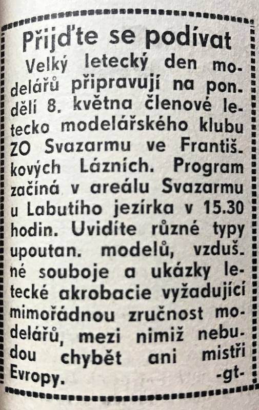 Co noviny psaly před 30 lety? Hraničář z 3. května 1989.