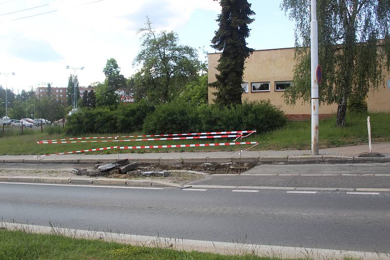 Rekonstrukce Chebské ulice v Mariánských Lázních.