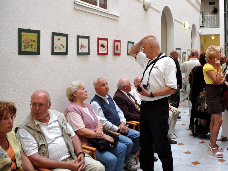 Slavnostní vernisáž výstavy Pavla Nápravníka v mariánskolázeňské galerii Atrium