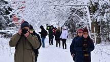 Zasněženou magickou Podhoru využili fotografové, nazdobili vánoční strom.