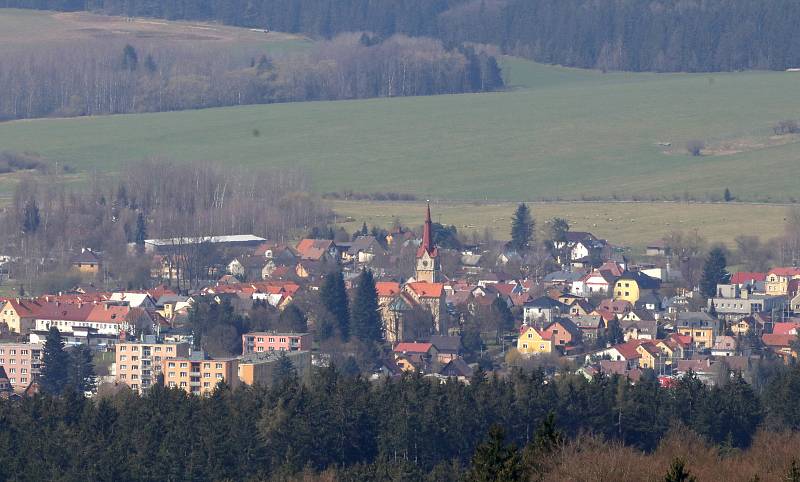 Rozhledna Hamelika a výhledy na lázeňské město.