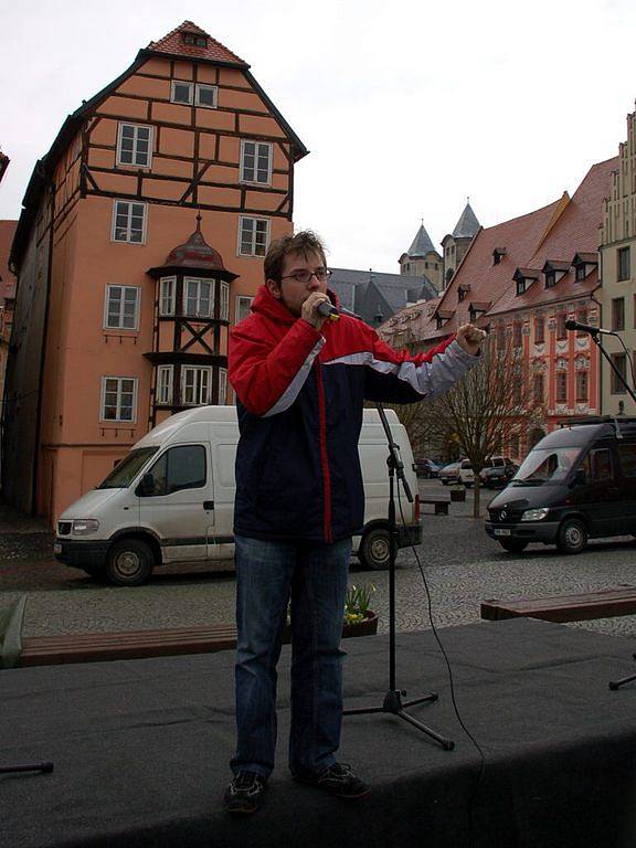 Den s Deníkem na chebském náměstí Krále Jiřího z Poděbrad