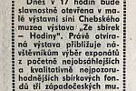 Chebský Hraničář z 1. srpna 1989
