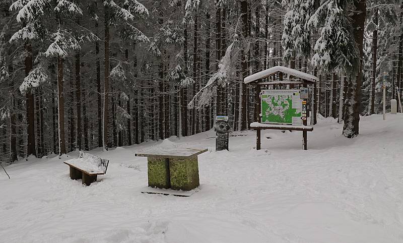 Střed Evropy pod Dylení a jeho blízké okolí.