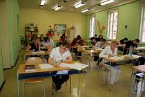 Písemné maturitní zkoušky na chebské Střední zdravotnické škole