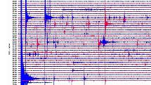 Záznam úterního /14. října) zemětřesení ze seismografu v Novém Kostele na Chebsku