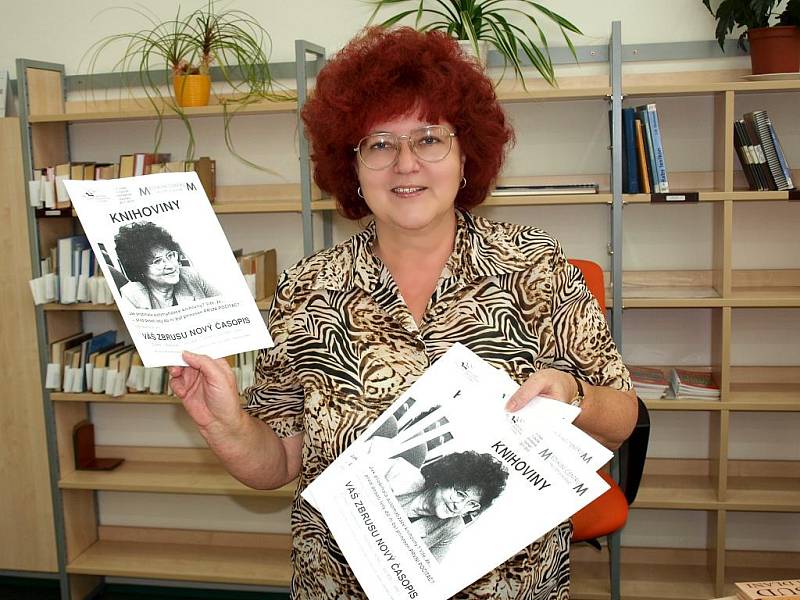S PRVNÍM ČÍSLEM ČASOPISU, který vydává chebská knihovna společně s Mediálním centrem pro děti a mládež, se pochlubila Marie Mudrová, vedoucí knihovny. 