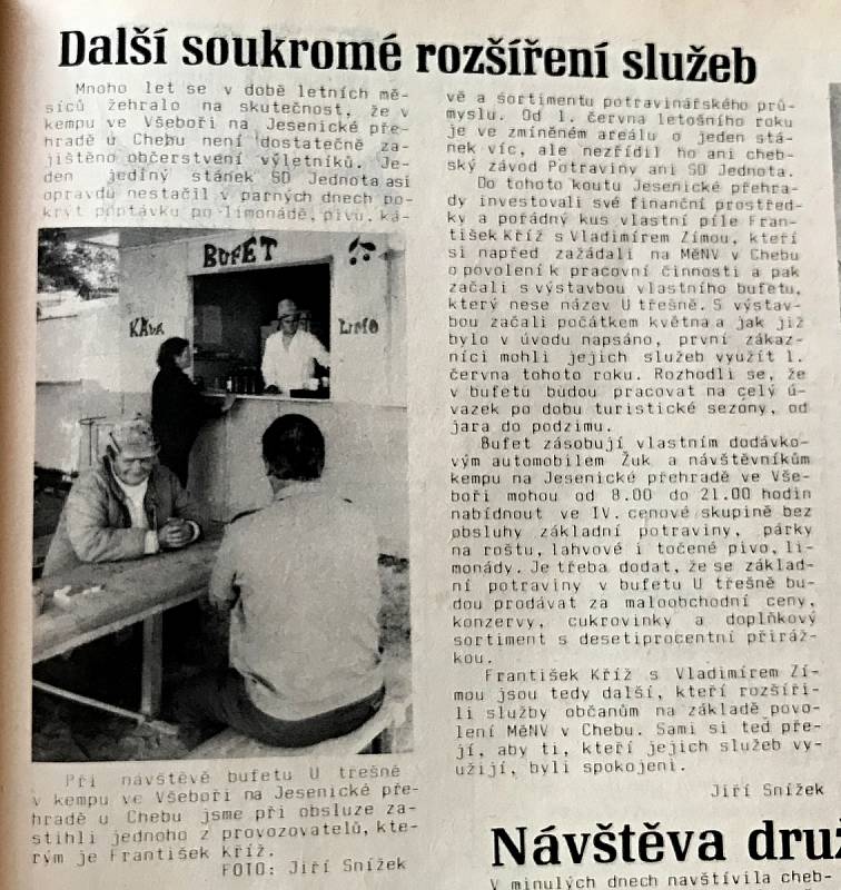 Chebský Hraničář z 27. června 1989.